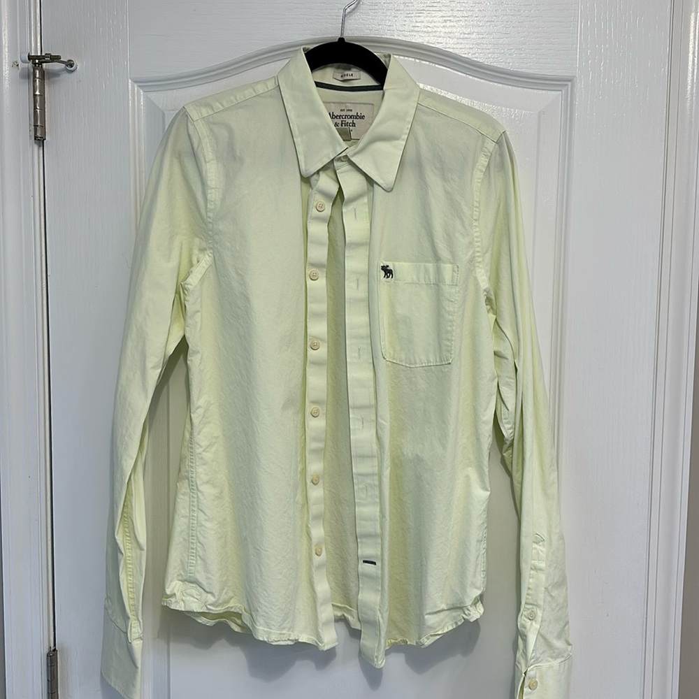 Vintage Abercrombie & Fitch muscle button down mens shirt